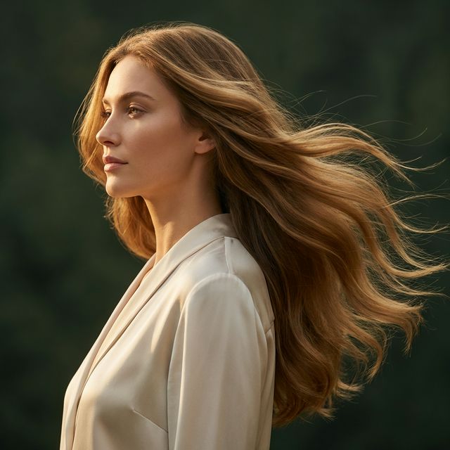 Premium Slavic hair extensions at LaLa Hairs studio in Lisbon, Portugal